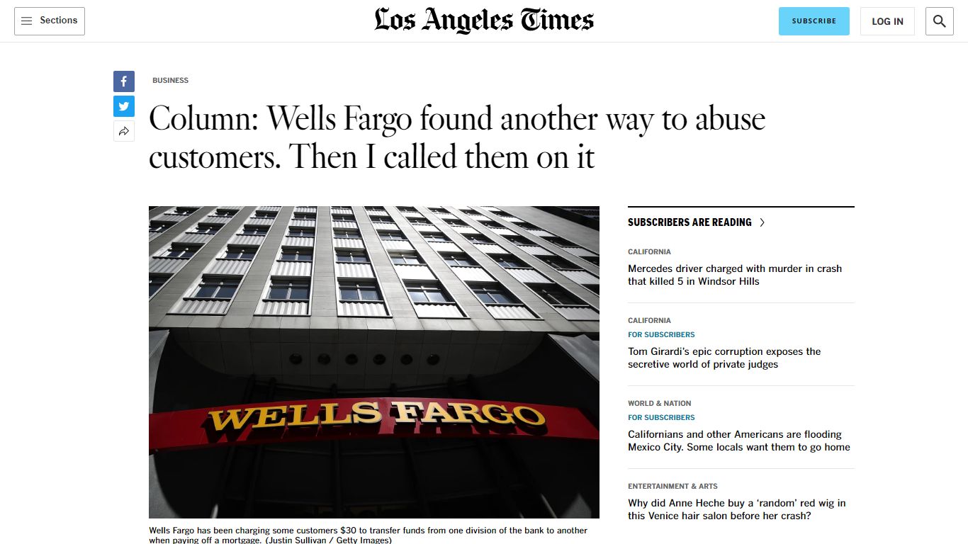 Wells Fargo tacked on an unusual fee -- until I called ...